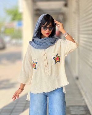 شومیز Crochet pocket